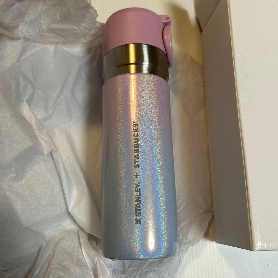 ステンレスボトルSTANLEYグラデーションブルーピンク473ml