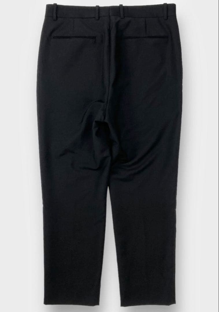 JIL SANDER バージンウール&モヘヤ　テーパードスラックス ブラック