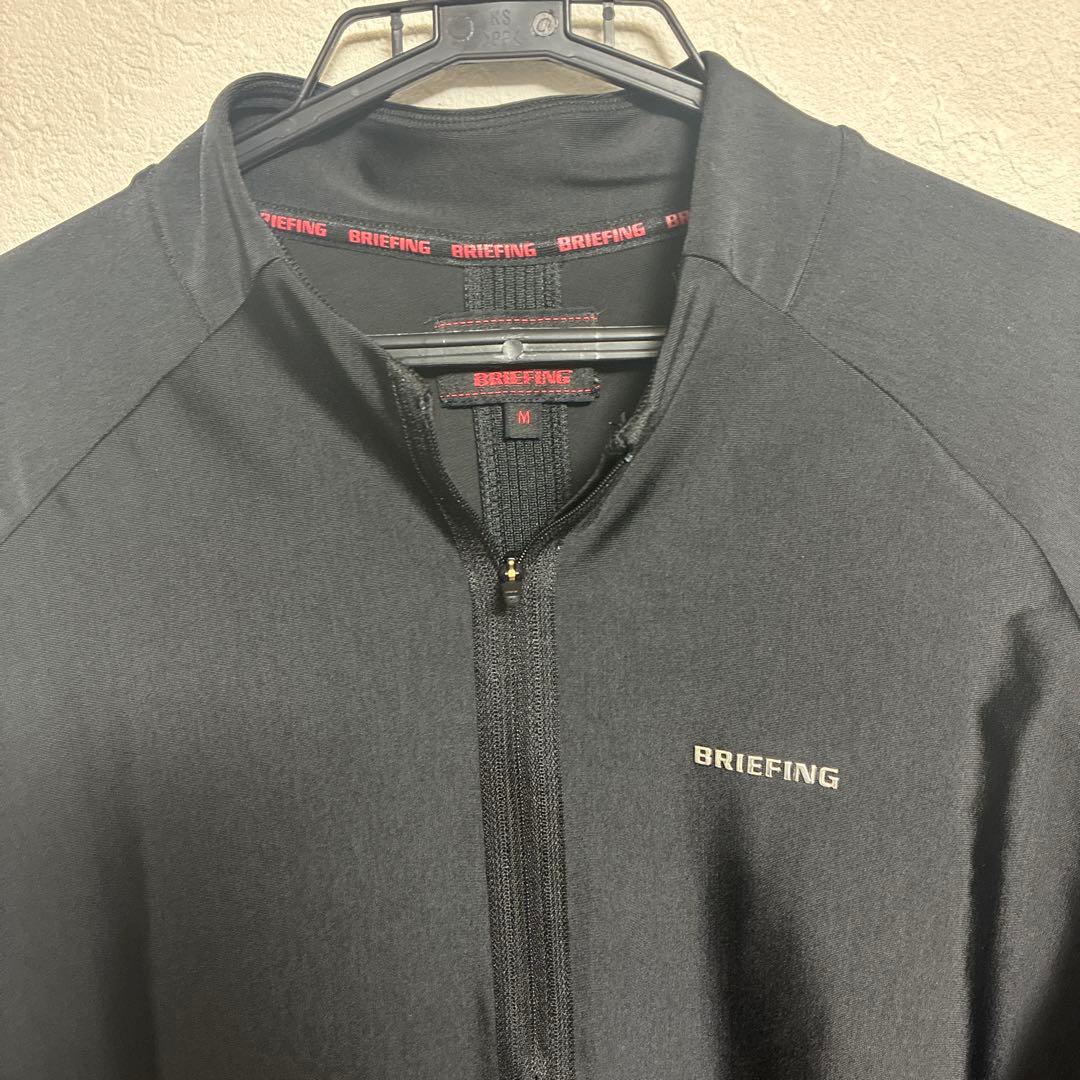 BRIEFING ハーフジップシャツ M ブラック