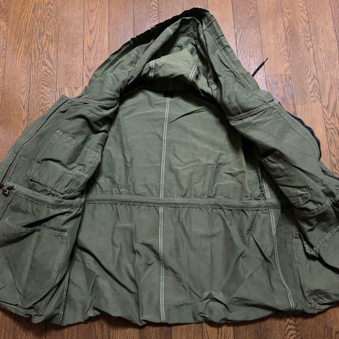 KAPITAL 希少　ミリタリージャケット　カーキ　NAVY タグ　サイズ2