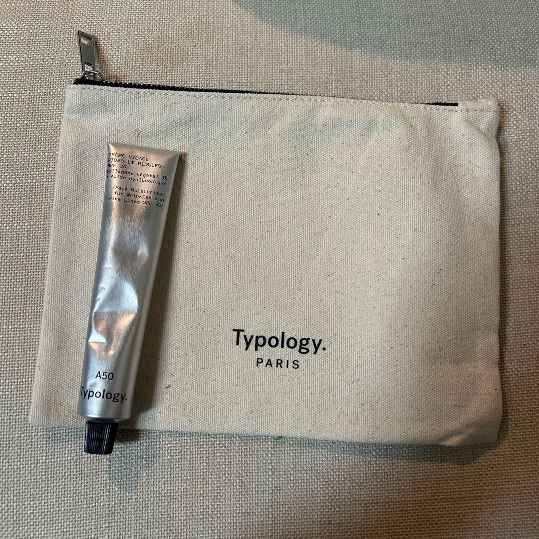 Typology Paris A50 リンクルケアフェイスクリーム メイクポーチ