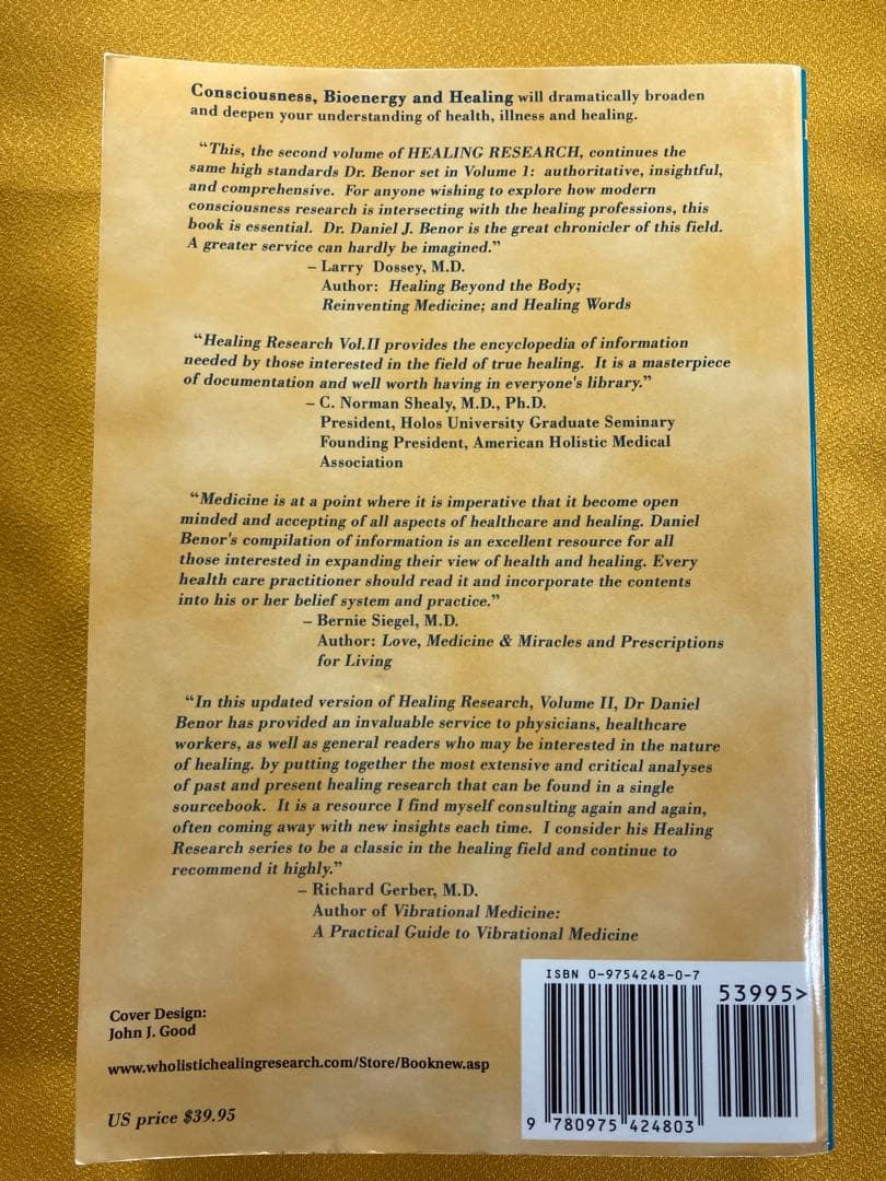 洋書 CONSCIOUSNESS BIOENERGY AND HEALING