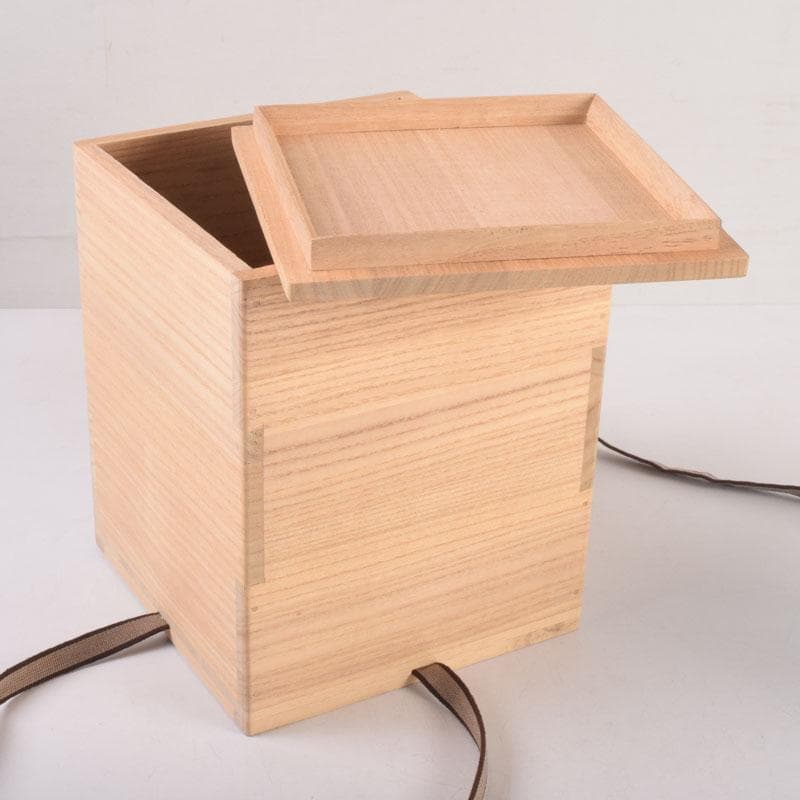 茶道具　水崎長寿作　義山　切箔　水色　水指　蓋裏波車蒔絵　共箱　V　8380