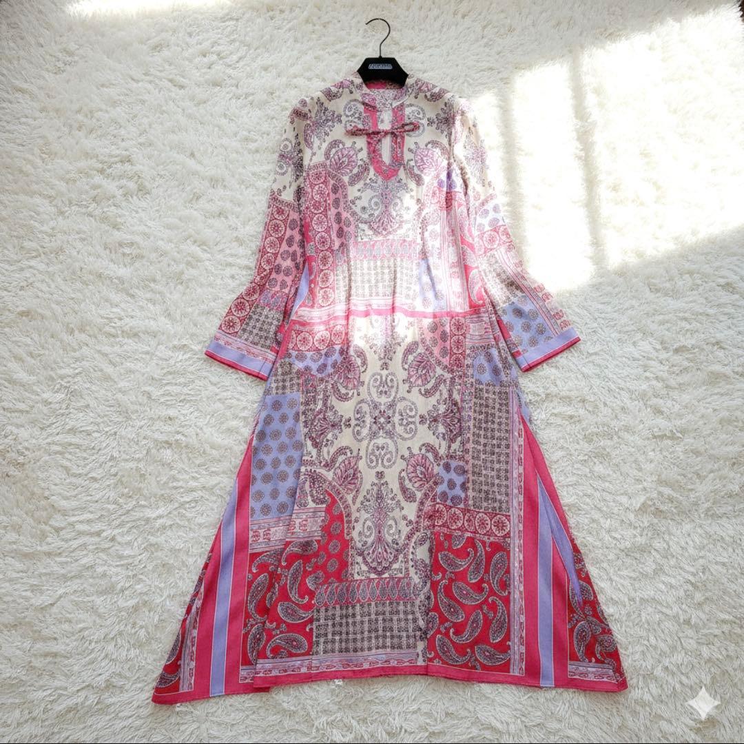 未使用級✨23ss即完売　グレースコンチネンタル ペイズリー柄ワンピース