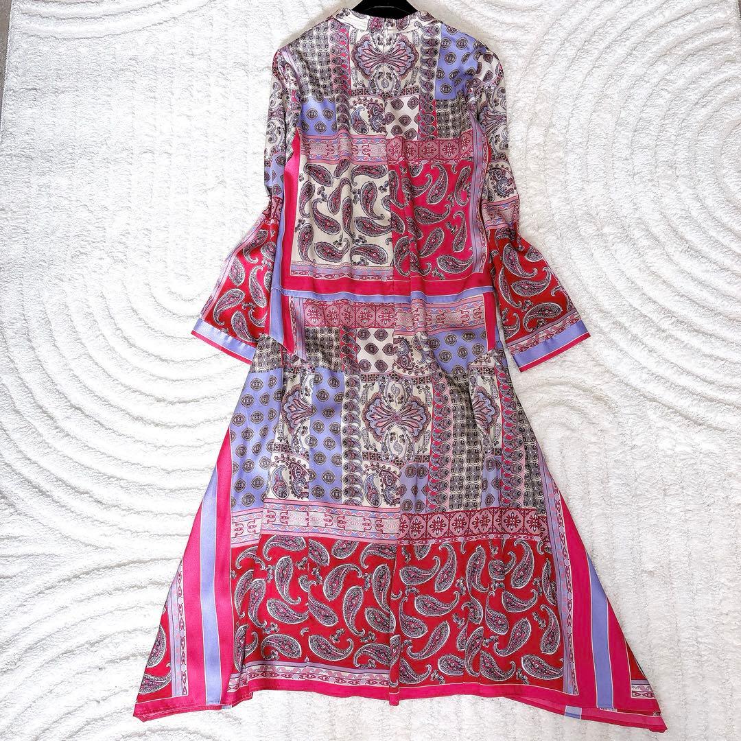 未使用級✨23ss即完売　グレースコンチネンタル ペイズリー柄ワンピース