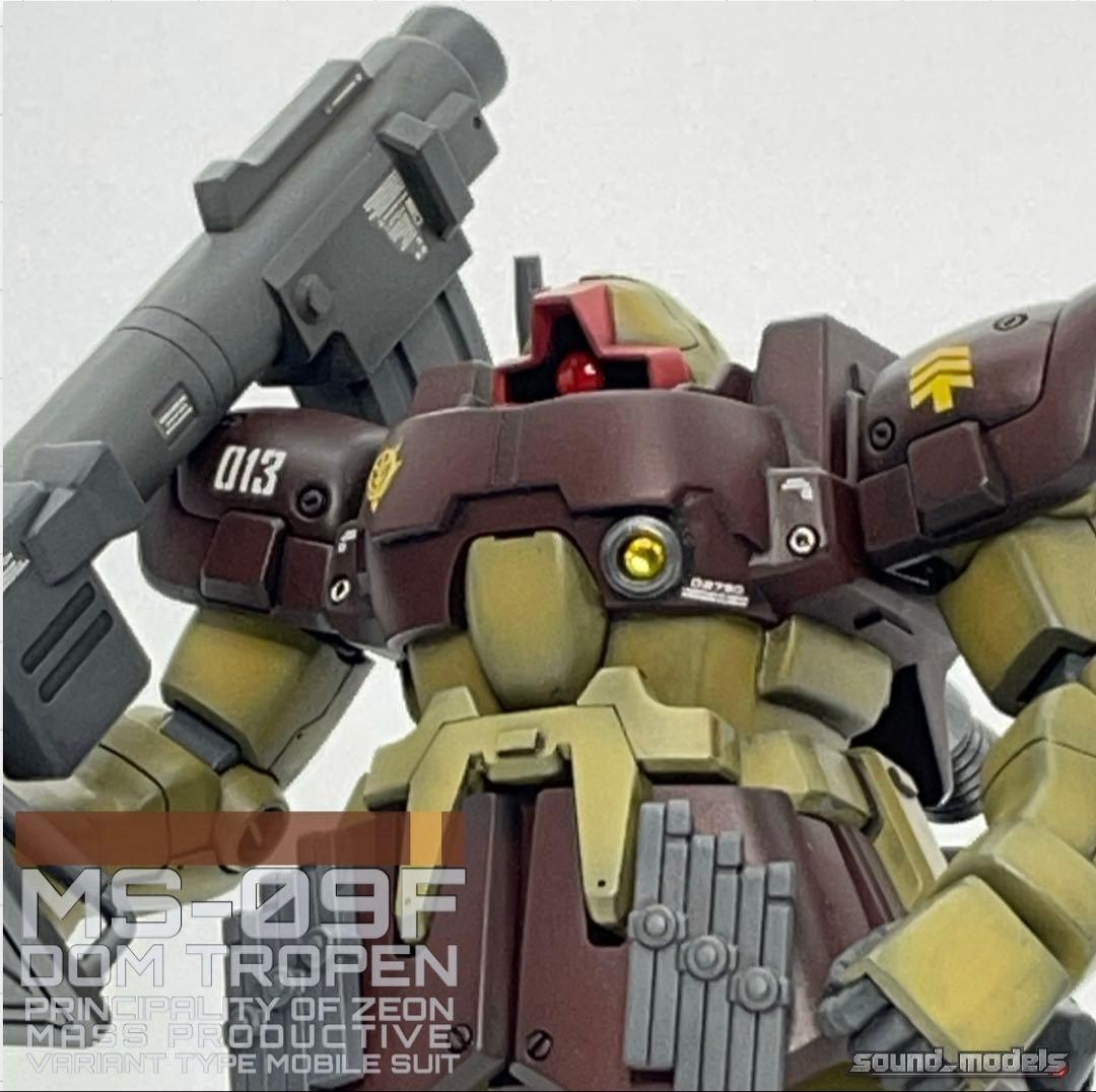 【全塗装完成品】HG ドム・トローペン 実機解釈カラー／一点物