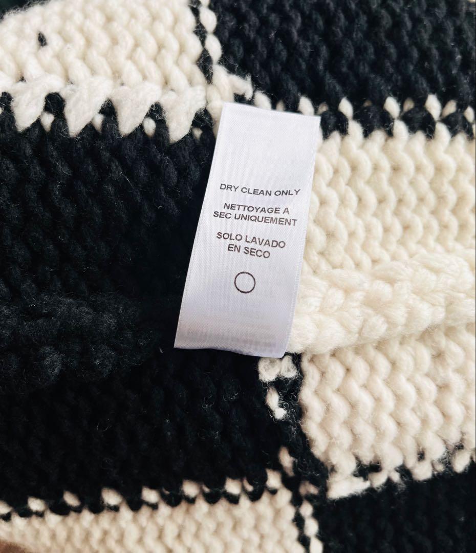 FRAME DENIM 定価6万 市松 チェック ニ　ット ベスト S