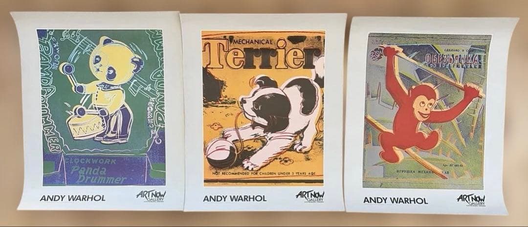 アンディウォーホール　アニマルシリーズ　大判ポスター　アートナウギャラリー中古品
