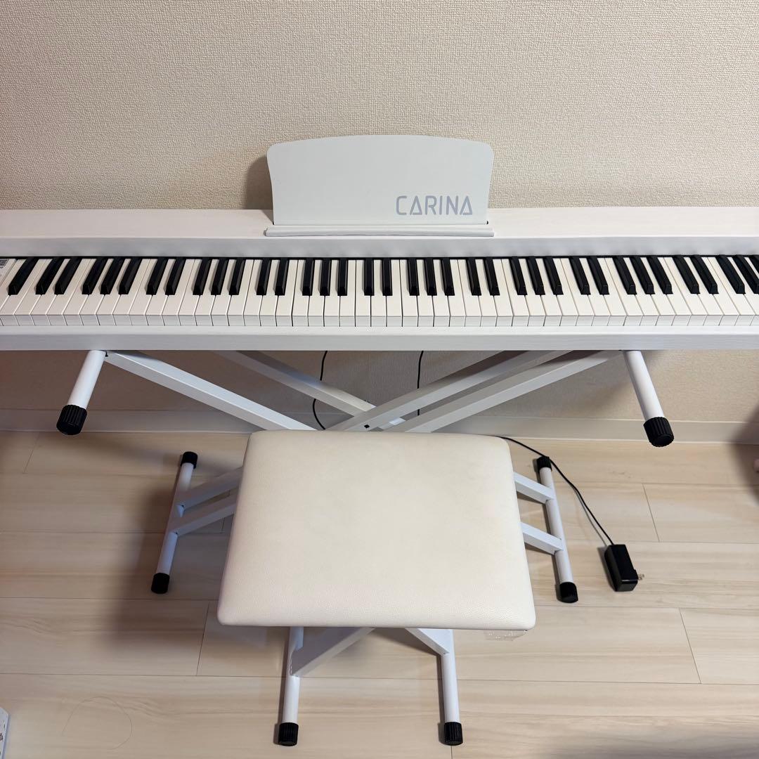 カリーナ　carina 電子ピアノ 88鍵盤 スタンド 電子キーボード 木製