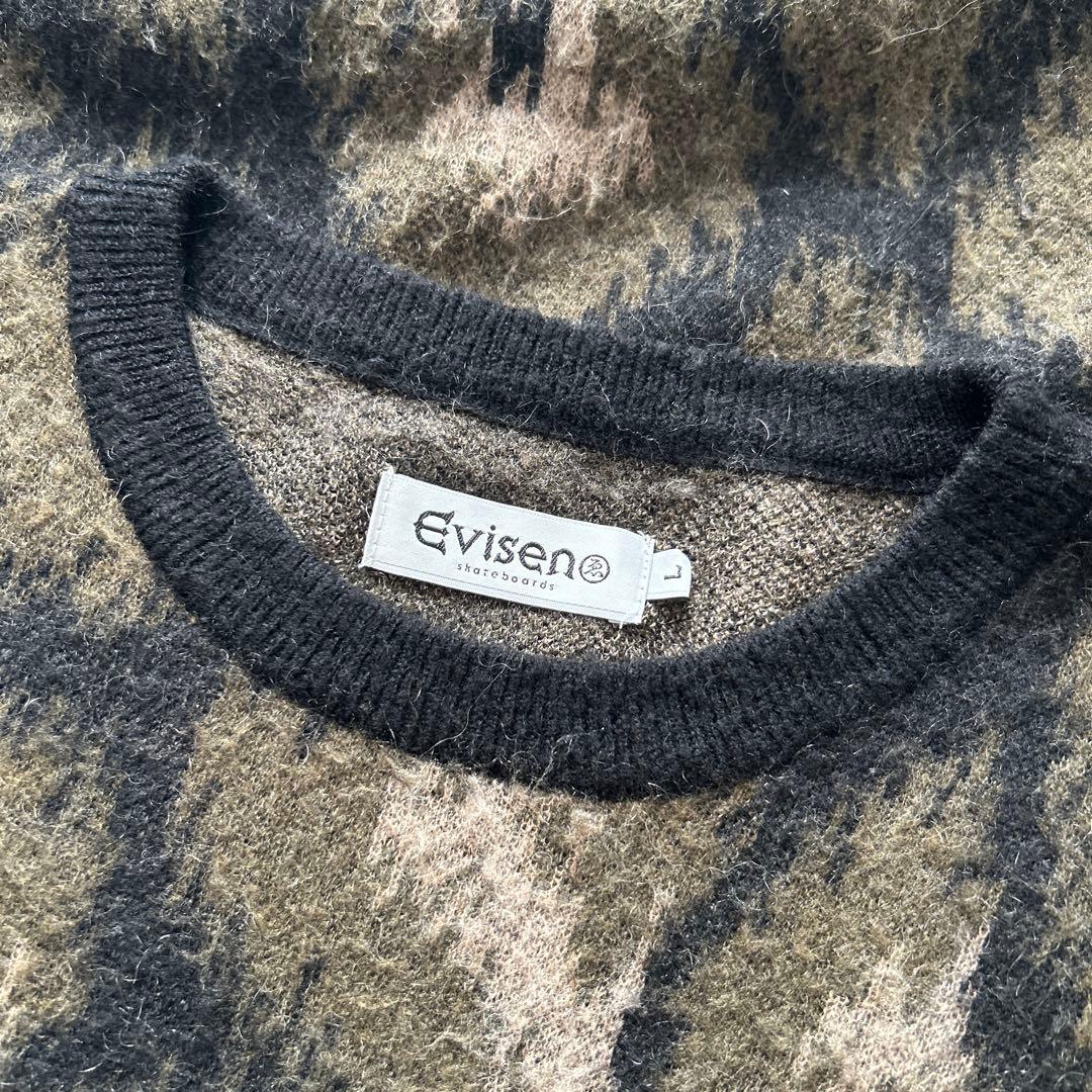 トップス EVISEN SKATEBORDS FIRE MOHAIR SWEATER L