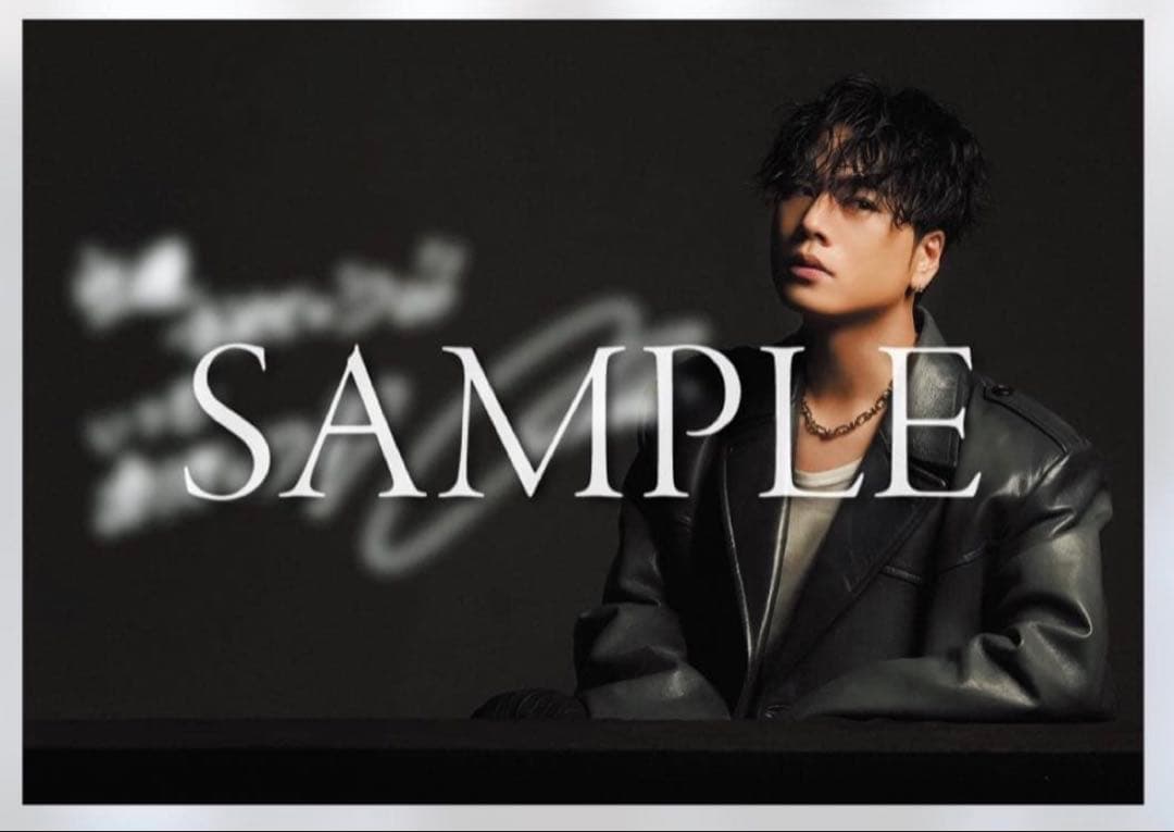 登坂広臣 ØMI INFINITYMOON メッセージ入り生写真