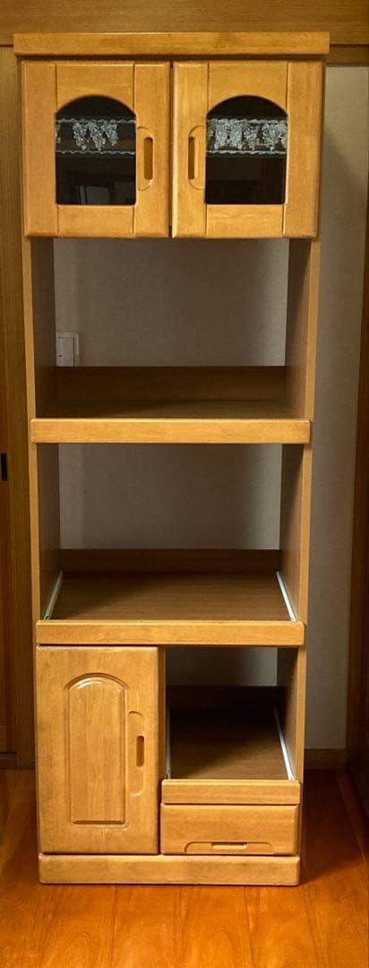 昭和　レトロ　シェルフ　収納棚　レンジボード　リビング　キッチン