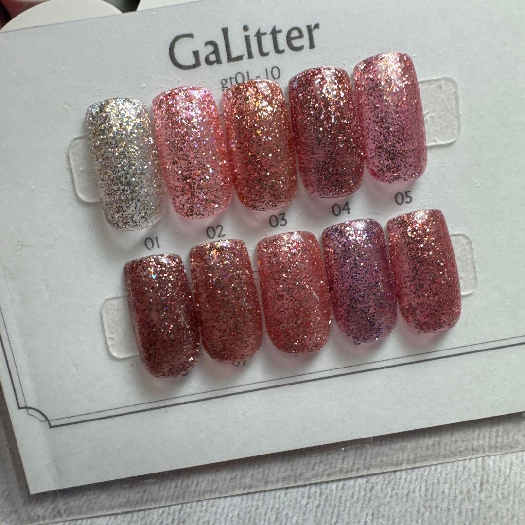 enoi エノイ　ギャリッター　10色セット　チップサンプル付