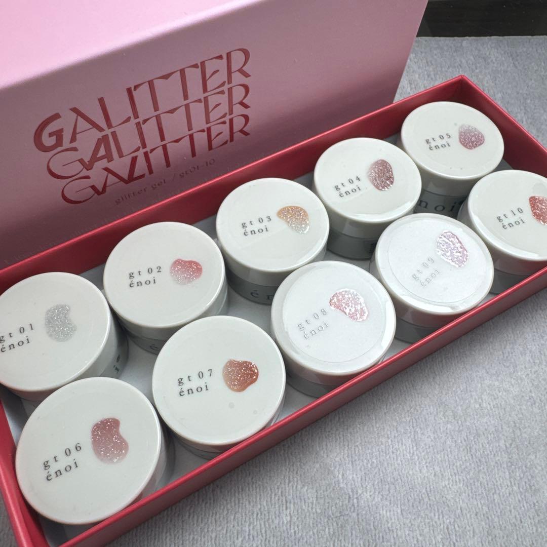 enoi エノイ　ギャリッター　10色セット　チップサンプル付