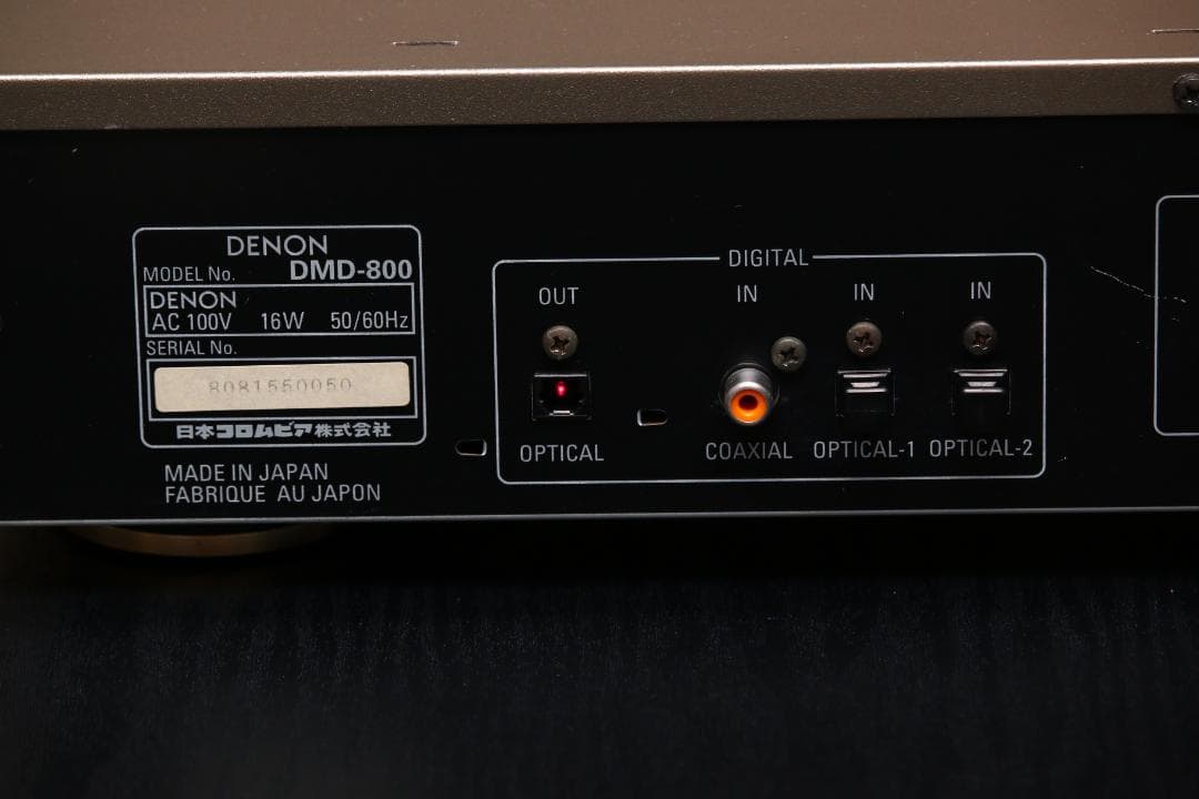 DENON DMD-800 MDデッキ　MDプレーヤー/レコーダー　 日本製