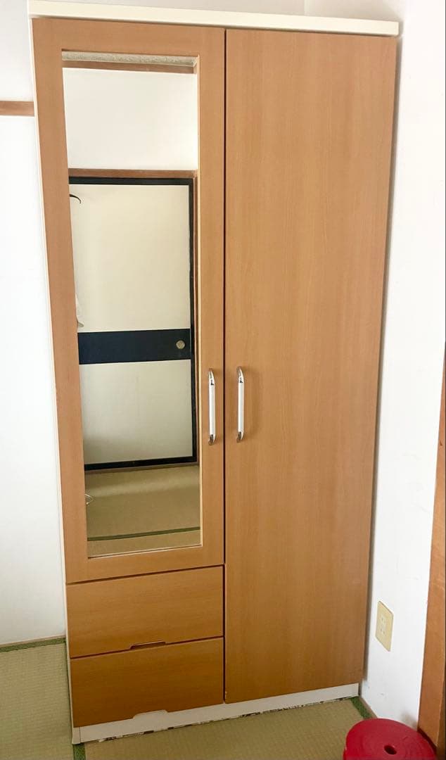 7月26日までの出品！ニトリ　鏡付きワードローブ