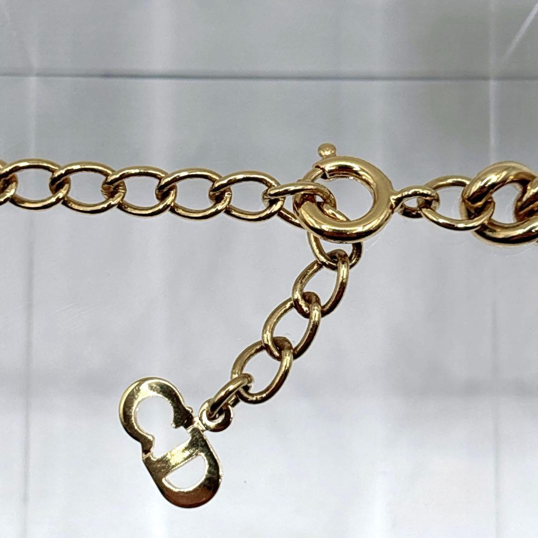 【極美品】 DIOR オールドディオール チェーン ネックレス ラインストーン