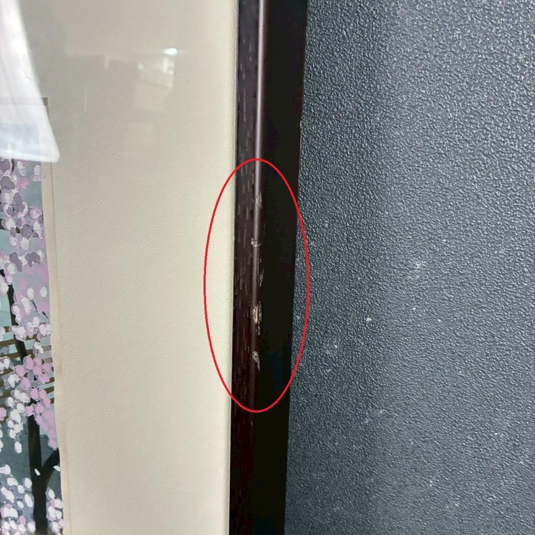 井堂雅夫「雪月花 しだれ桜」木版画 直筆サイン入り 1995年 額縁入 京都風景