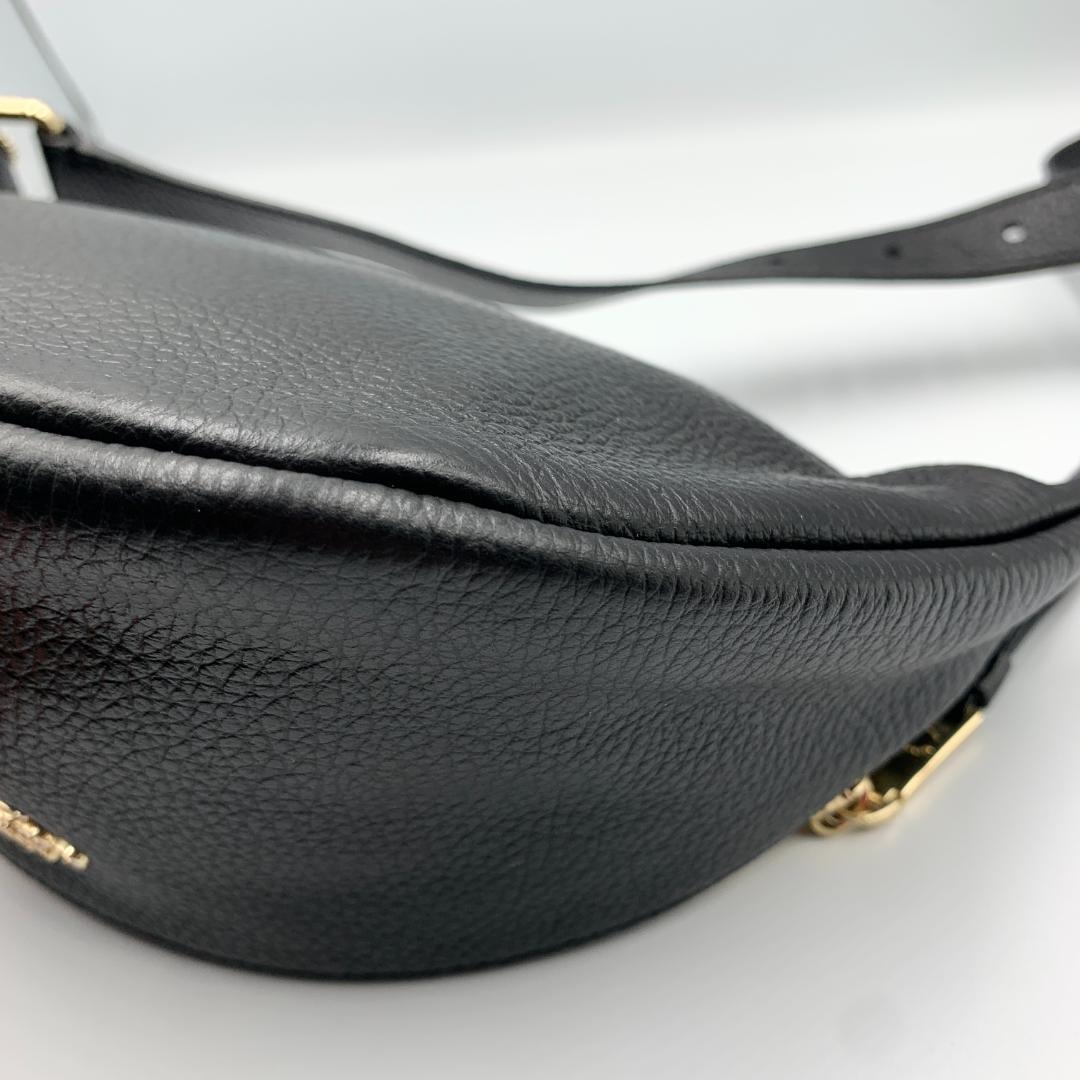 【choco様】コーチ ボディバッグ レザー 斜め掛け ショルダーバッグ 黒