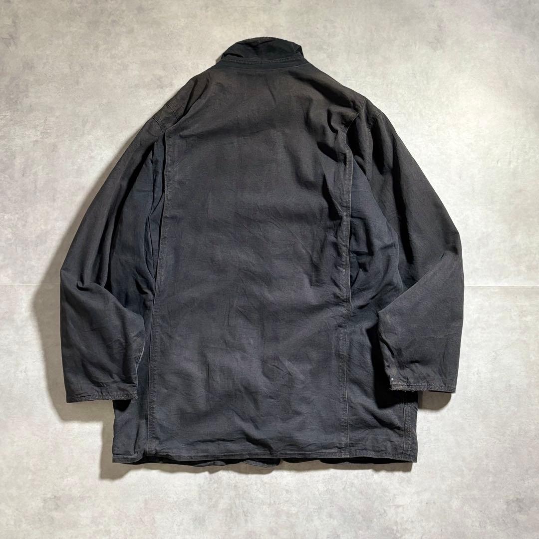 古着 90s J.CREW 巨人タグ ハンティングジャケット ハーフコート 黒