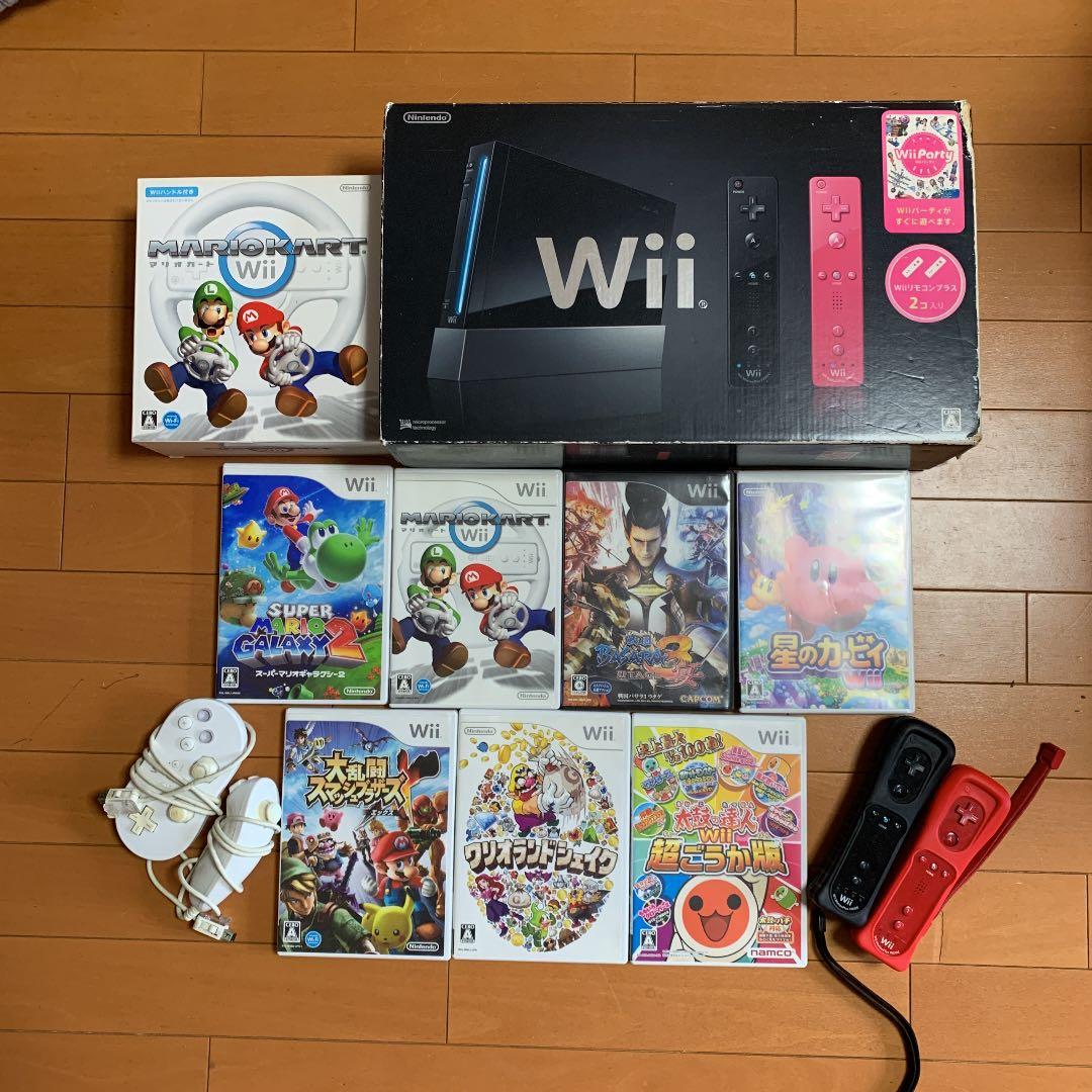 Nintendo Wii  大乱闘　太鼓の達人、マリオカート　リモコン（4つ）