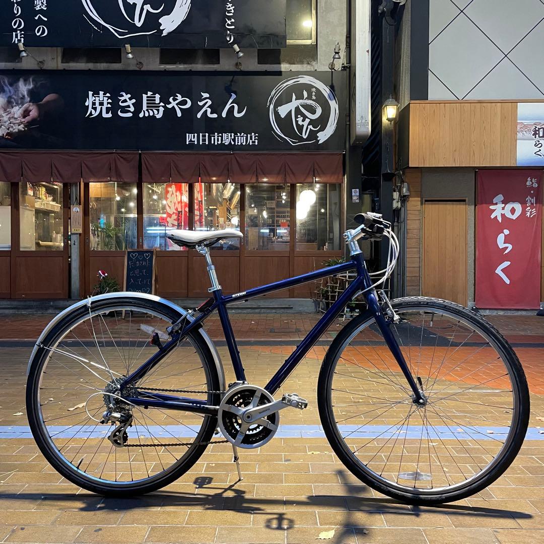 【極美品】 ライトウェイ クロスバイク 3×8s シマノ 整備済み