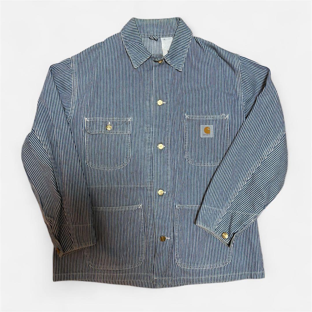 80s 90s USA製　カーハート　デニムカバーオール　チョアコート　44