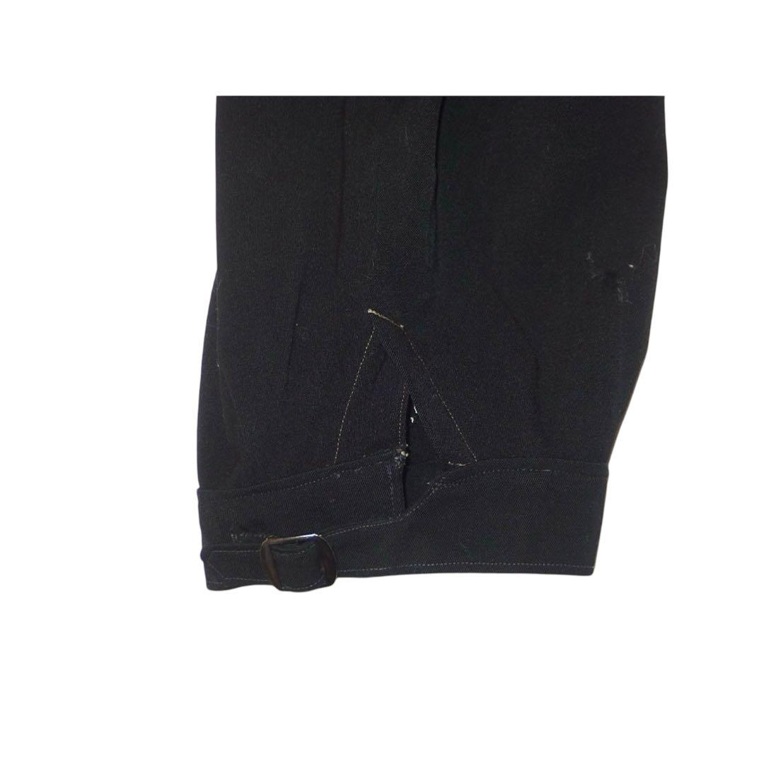 ▪️40s GERMANY ビンテージ パンツ ドイツ ユーロ 半端丈 w30 黒