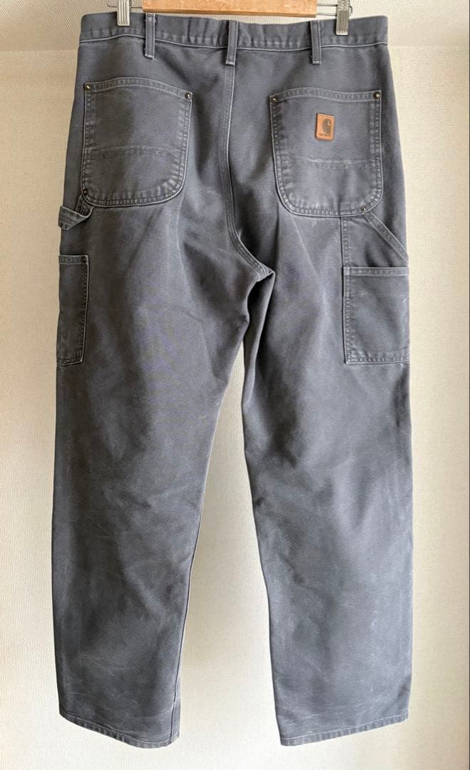 CarharttダブルニーグレーB136 GVL W33L32