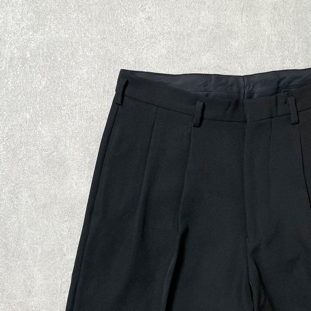 パンツ HEUGN Geoge 2pleated Woolgaba Black 2
