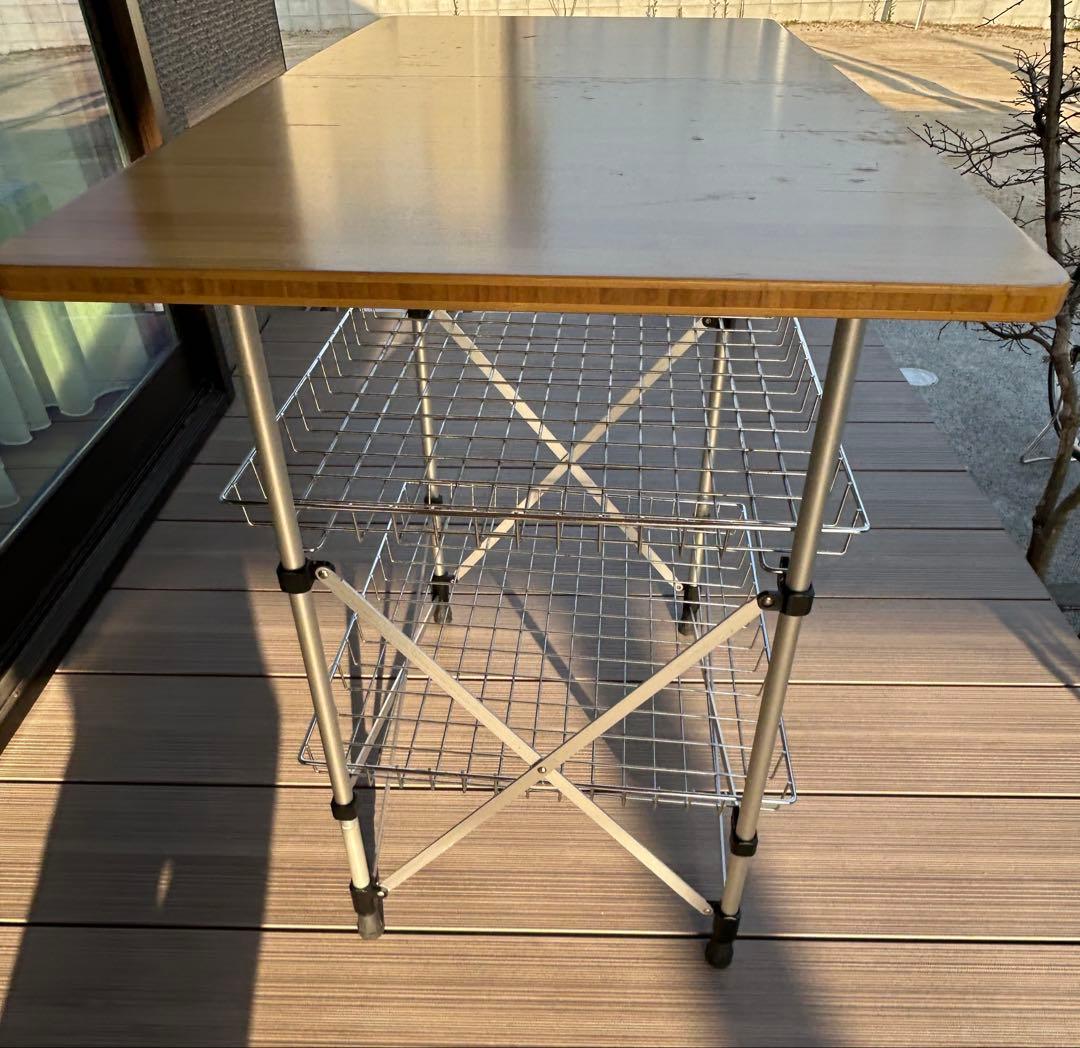  peak フィールドキッチンテーブル竹