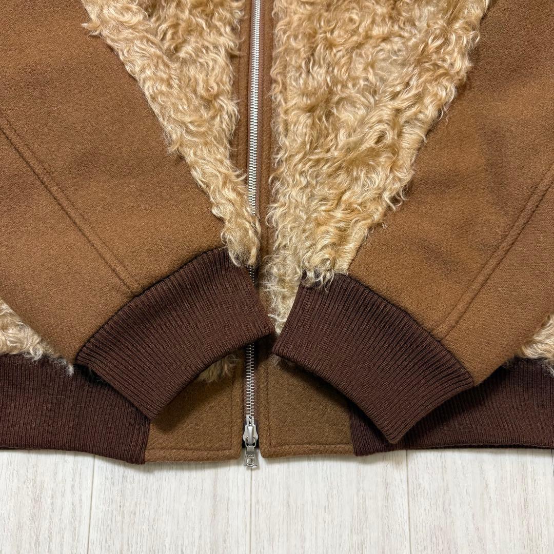 美品 DRIES VAN NOTEN 21-22AW ボアジャケット ブラウン