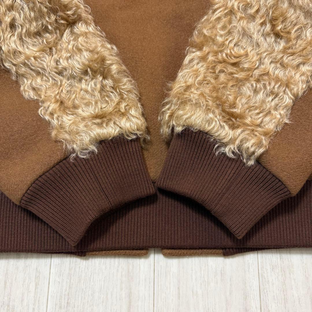 美品 DRIES VAN NOTEN 21-22AW ボアジャケット ブラウン
