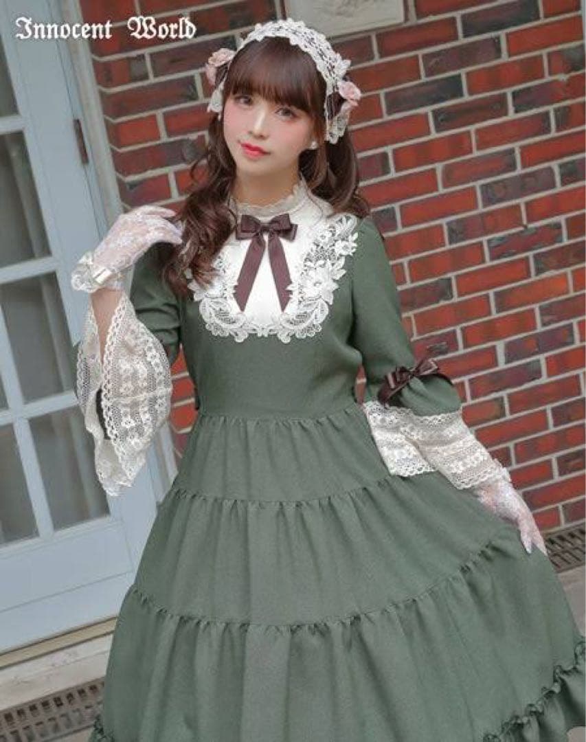 【2/4削除】イノセントワールド ロココティアードワンピース ヘッドドレスセット