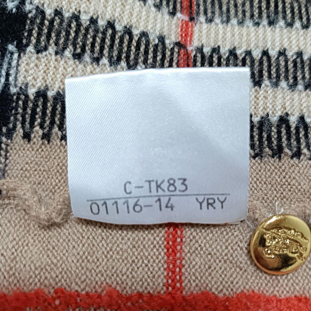 美品♪︎バーバリーズ ウールニットベスト ノバチェック ハニーベージュ