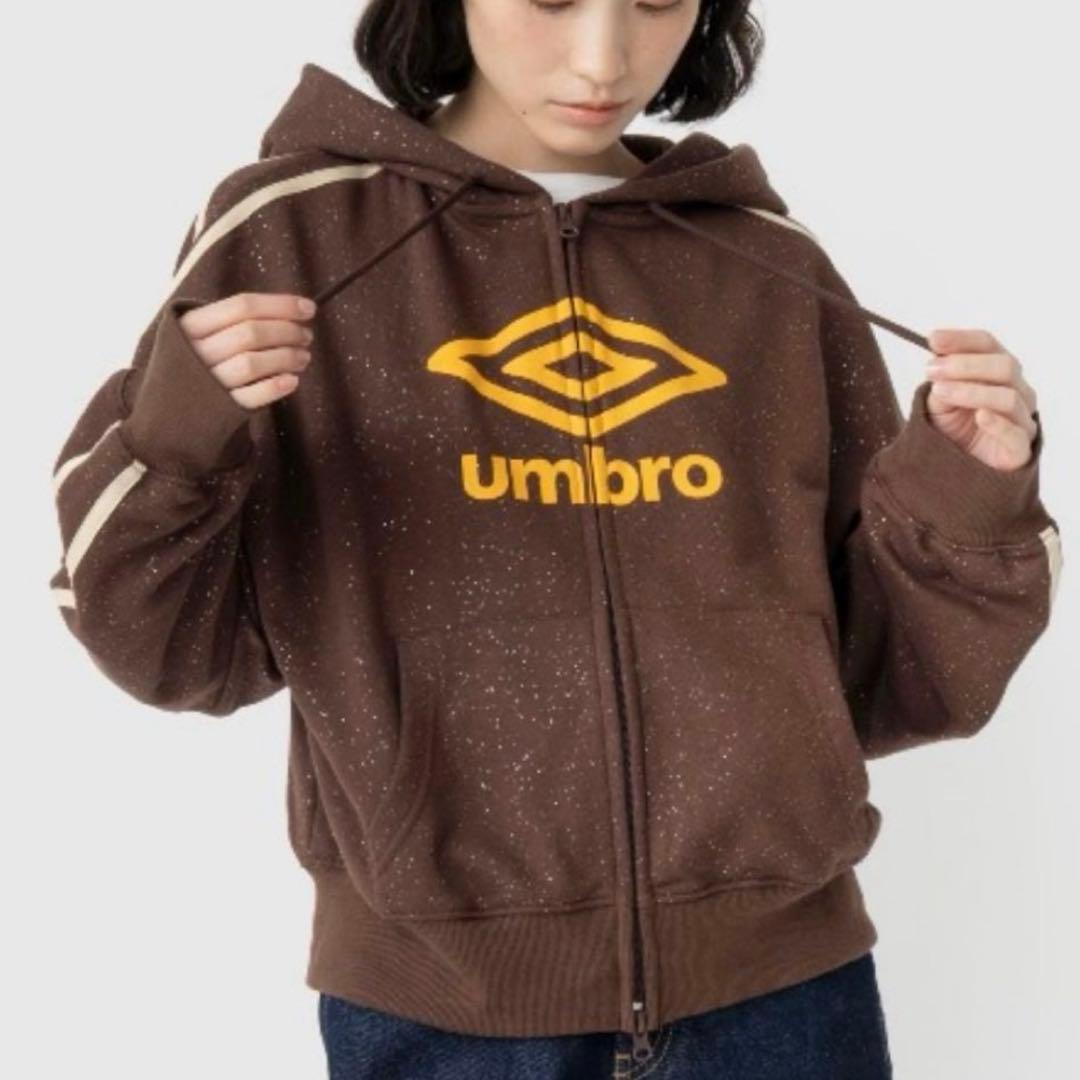 最終値下げ！UMBRO × Casselini ロゴジップパーカー ブラウン