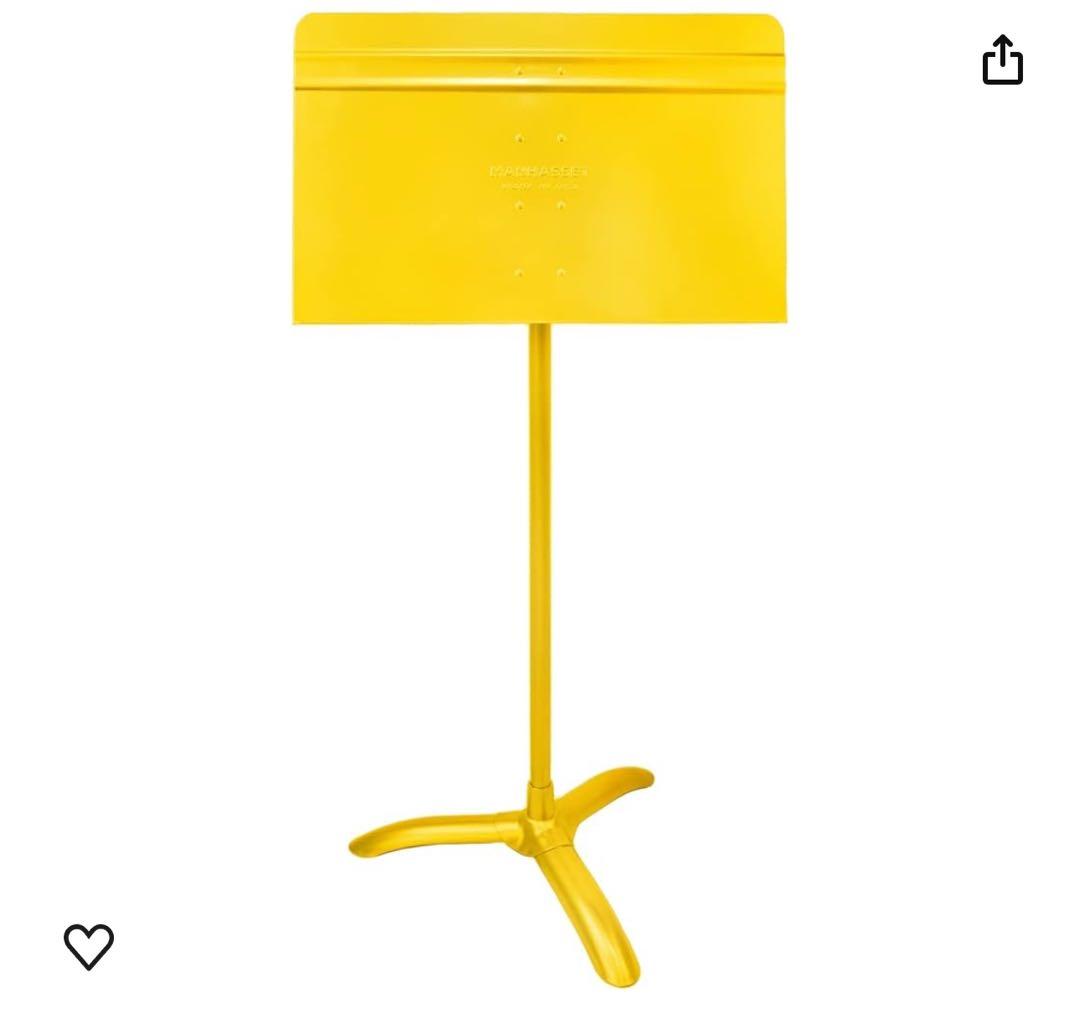 マンハセット 譜面台 M48Y シンフォニーモデルイエロー