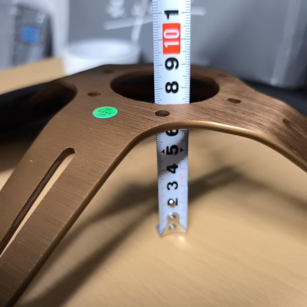 NARDIナルディタイプ　ステアリング ゴールド350mm 　ディープ75mm