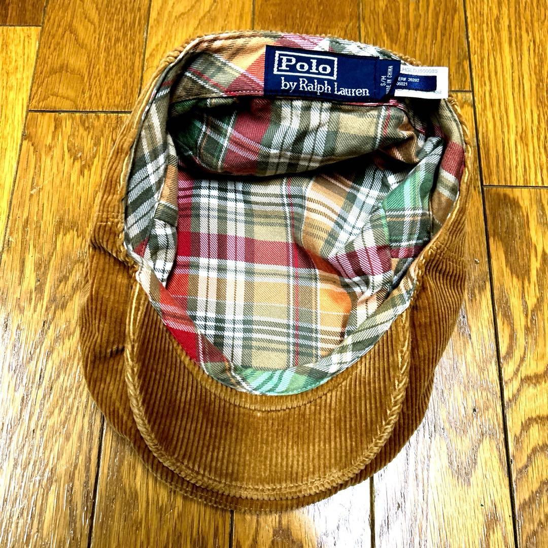PoLo ラルフローレン　ハンチィン　ベージュ色　コーデュロイ