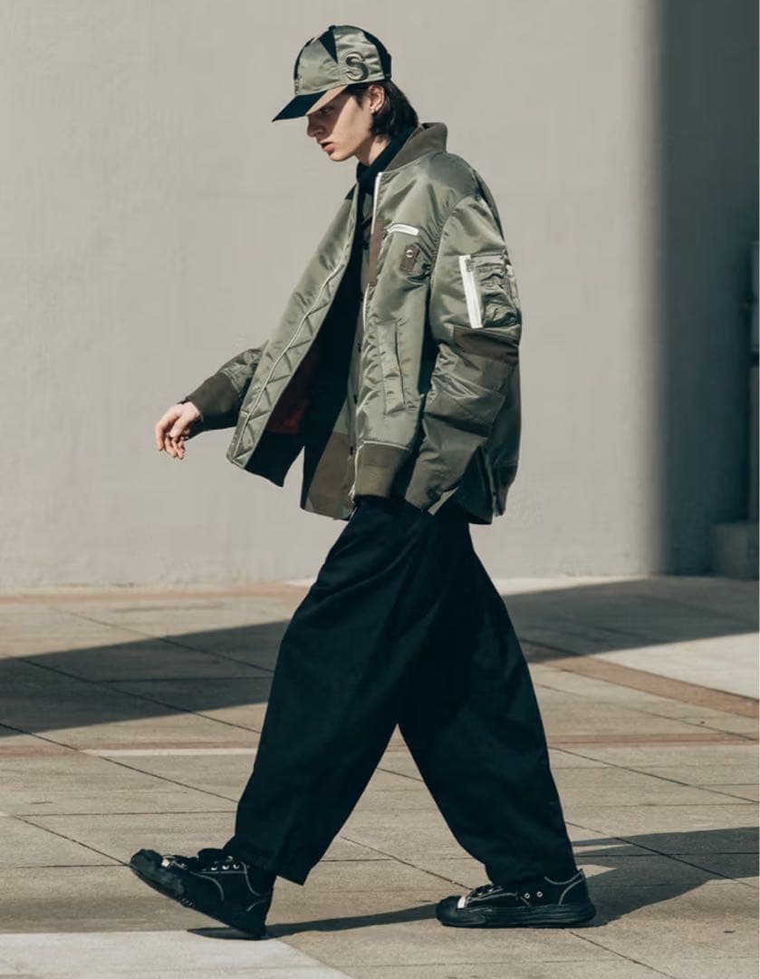 SACAI NYLON TWILL MA-1 BLOUSON サカイ　ブルゾン