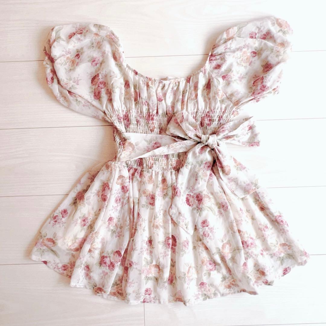 LIZLISA系 フラワープリント チュニック