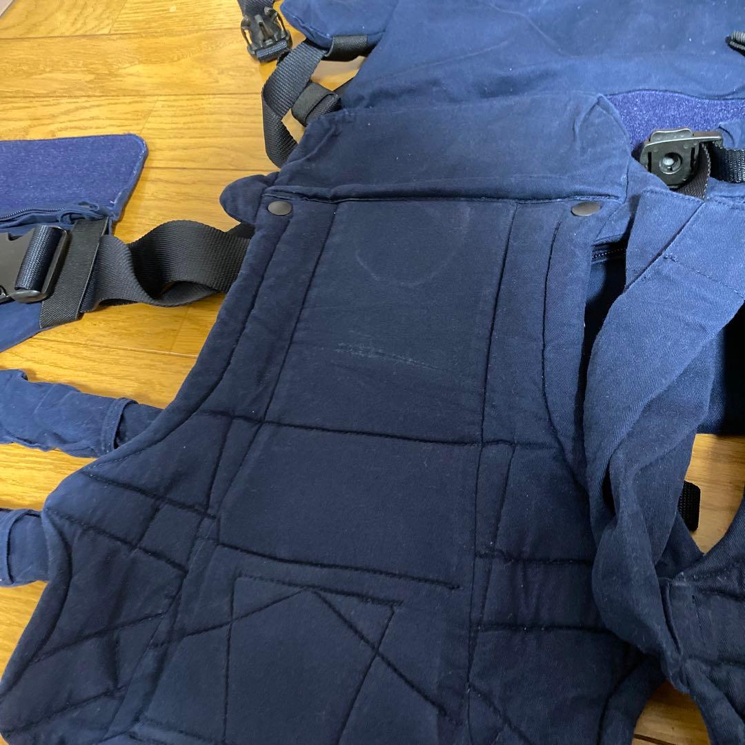 12/30まで値下げ【napnap】双子用抱っこ紐　ネイビー