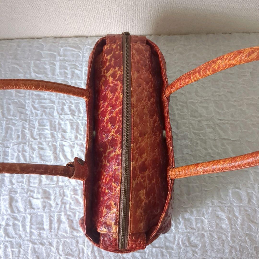 IBIZA/イビザ　希少✨️　オーストリッチ　特殊染め加工　バッグ