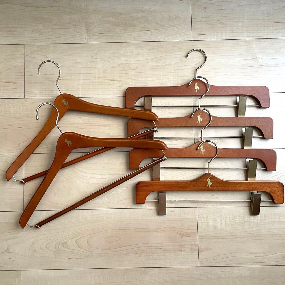 【非売品】ラルフローレン　木製ハンガー　スーツ　ジャケット　ボトムス　セット