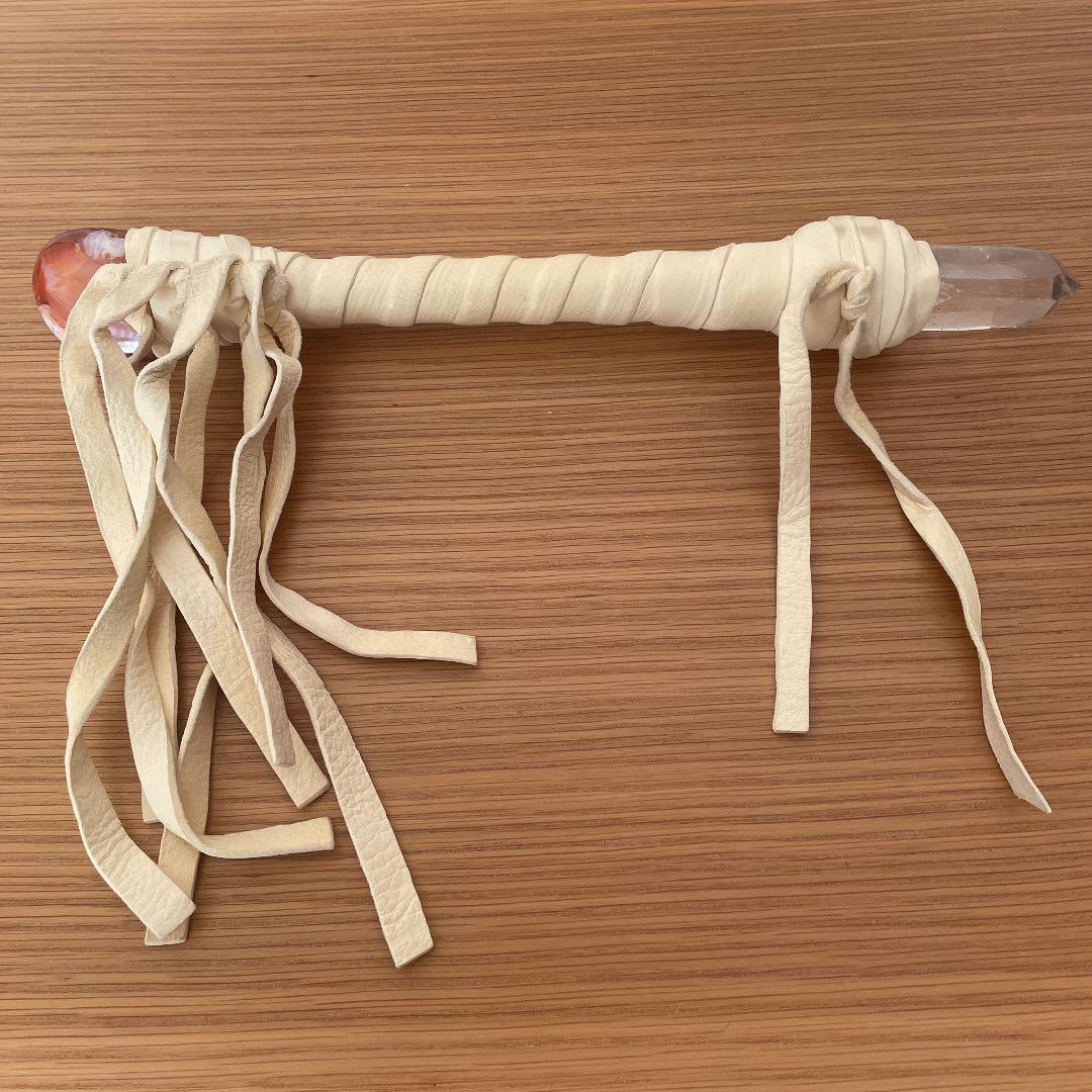 シャスタ　ワンド作家　クリスタルワンド　ヒーリングワンド　本革