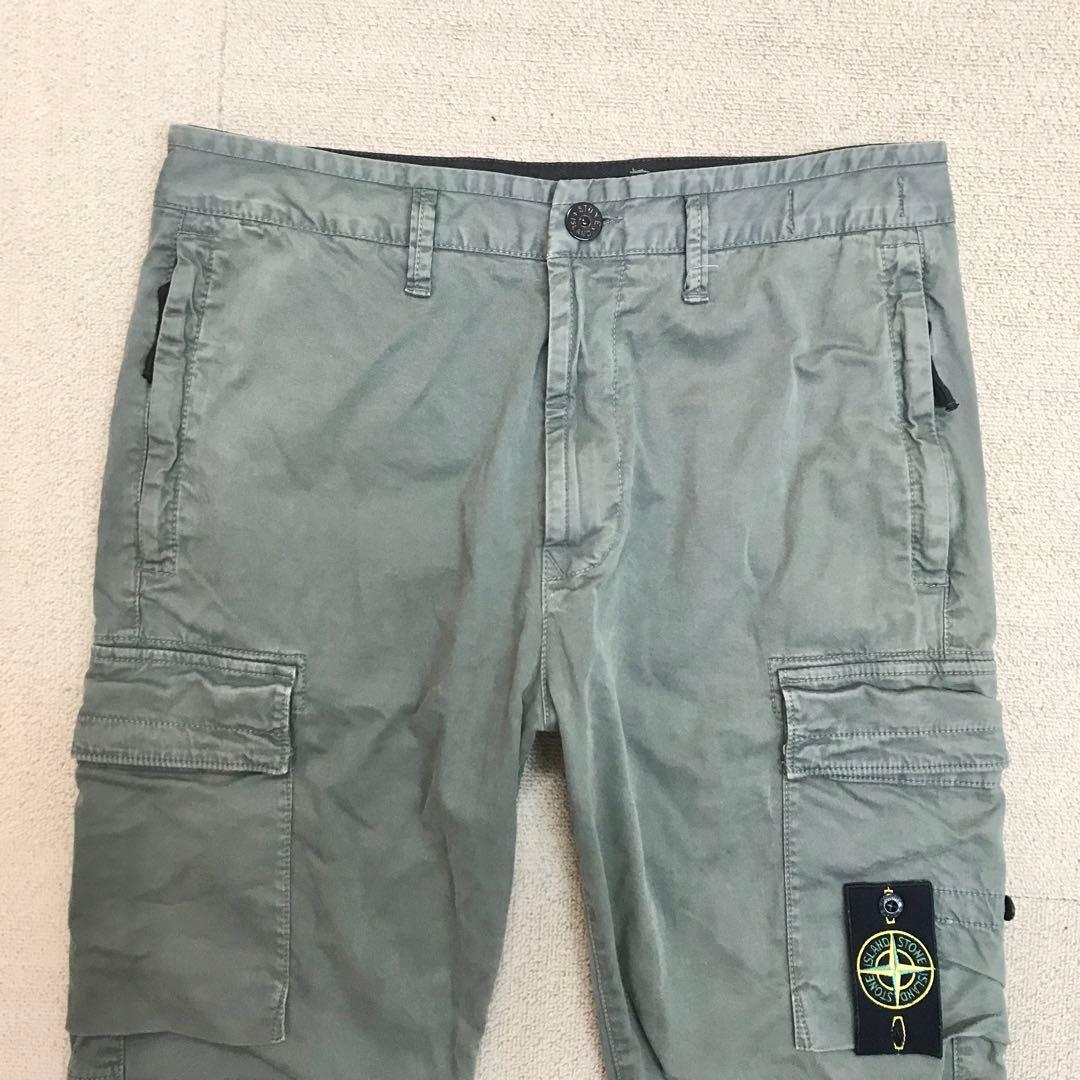 ストーンアイランド W31 カーゴ ワークパンツ ビジネス カーキ S3245
