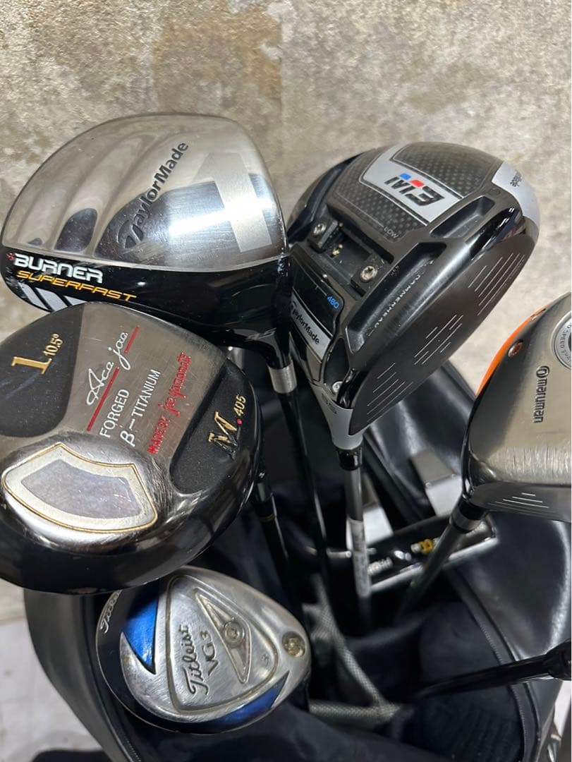 メンズ ゴルフクラブセット 右利き用 テーラーメイド他 TIGORA