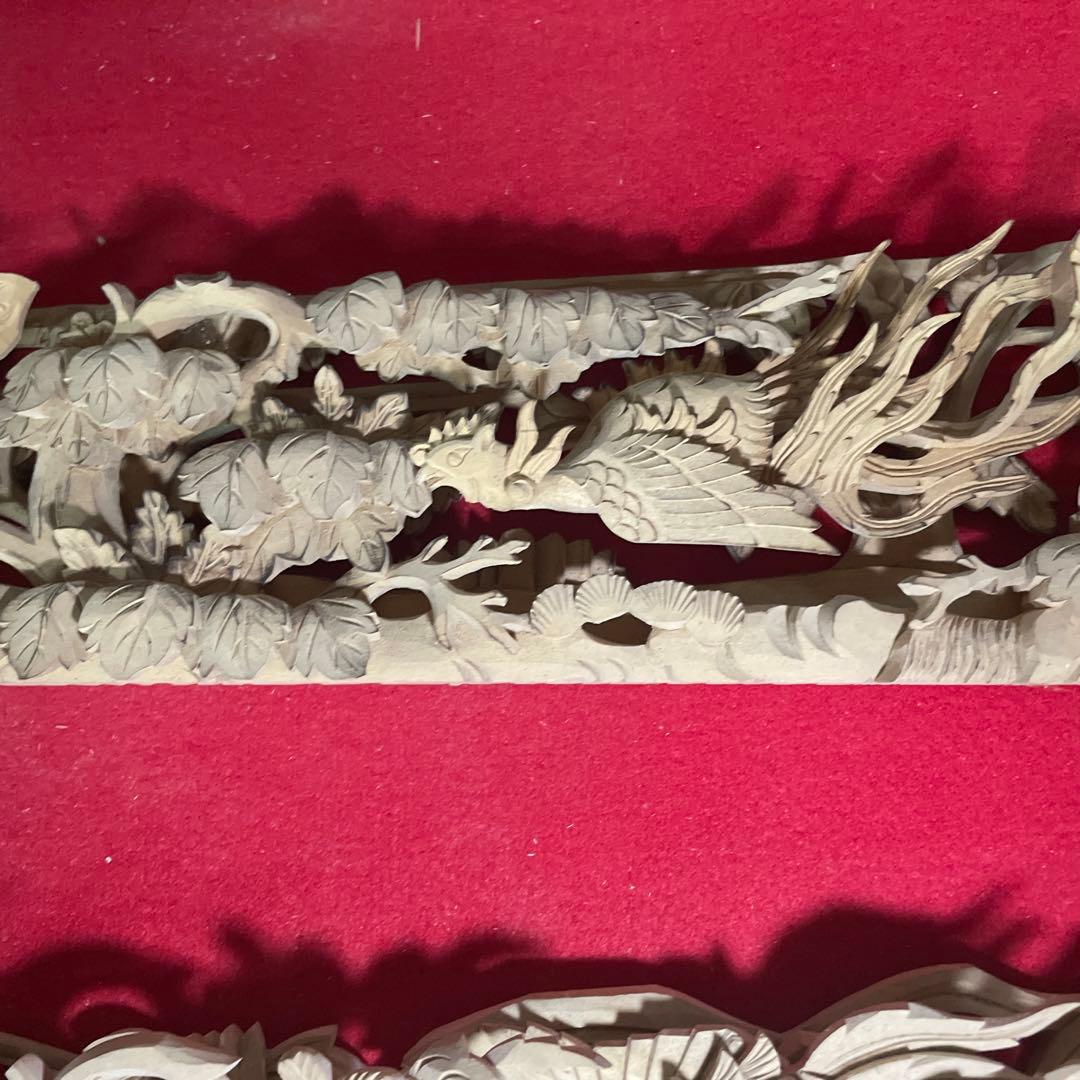 板敷山と松竹梅と鳳凰の欄間