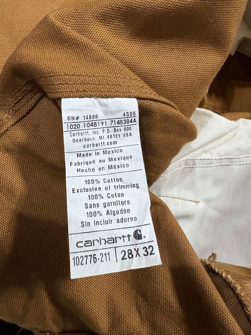 90s ビンテージ カーハート ダブルニー ダック オーバーオール 28 美品