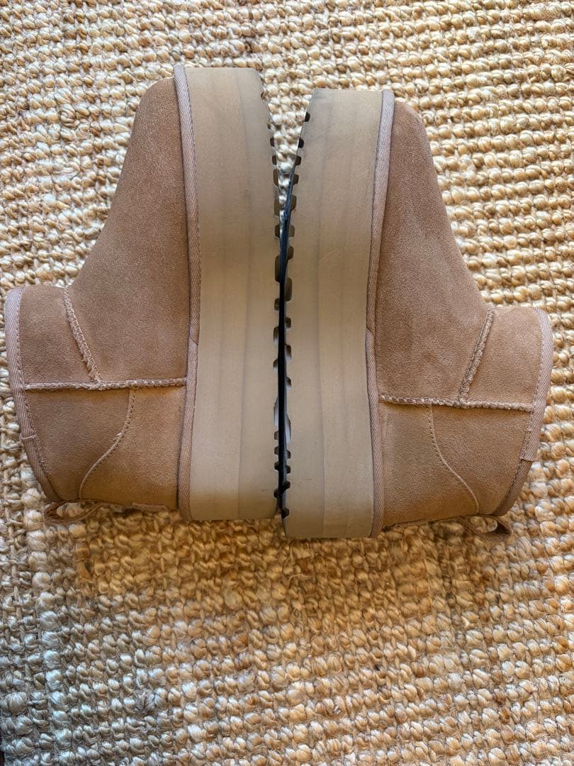 UGG 厚底 ウルトラミニ プラットフォーム ブーツ スエード Chestnut